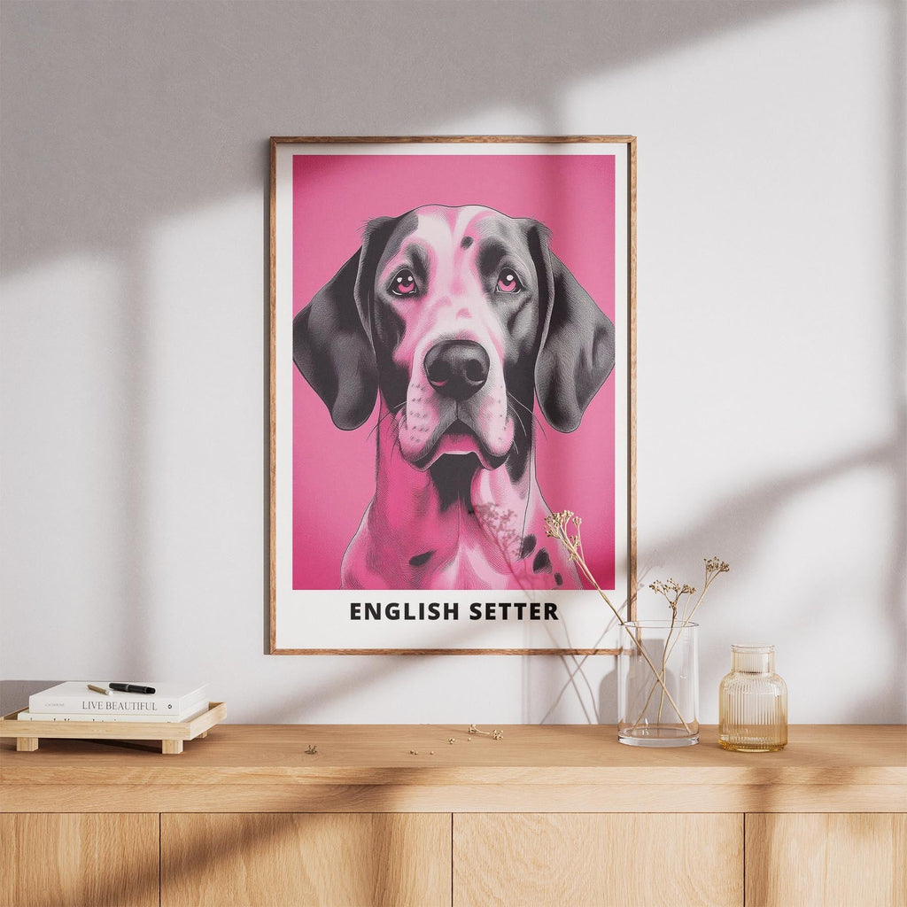 English Setter Pink and Black Dog Series 1 image 8