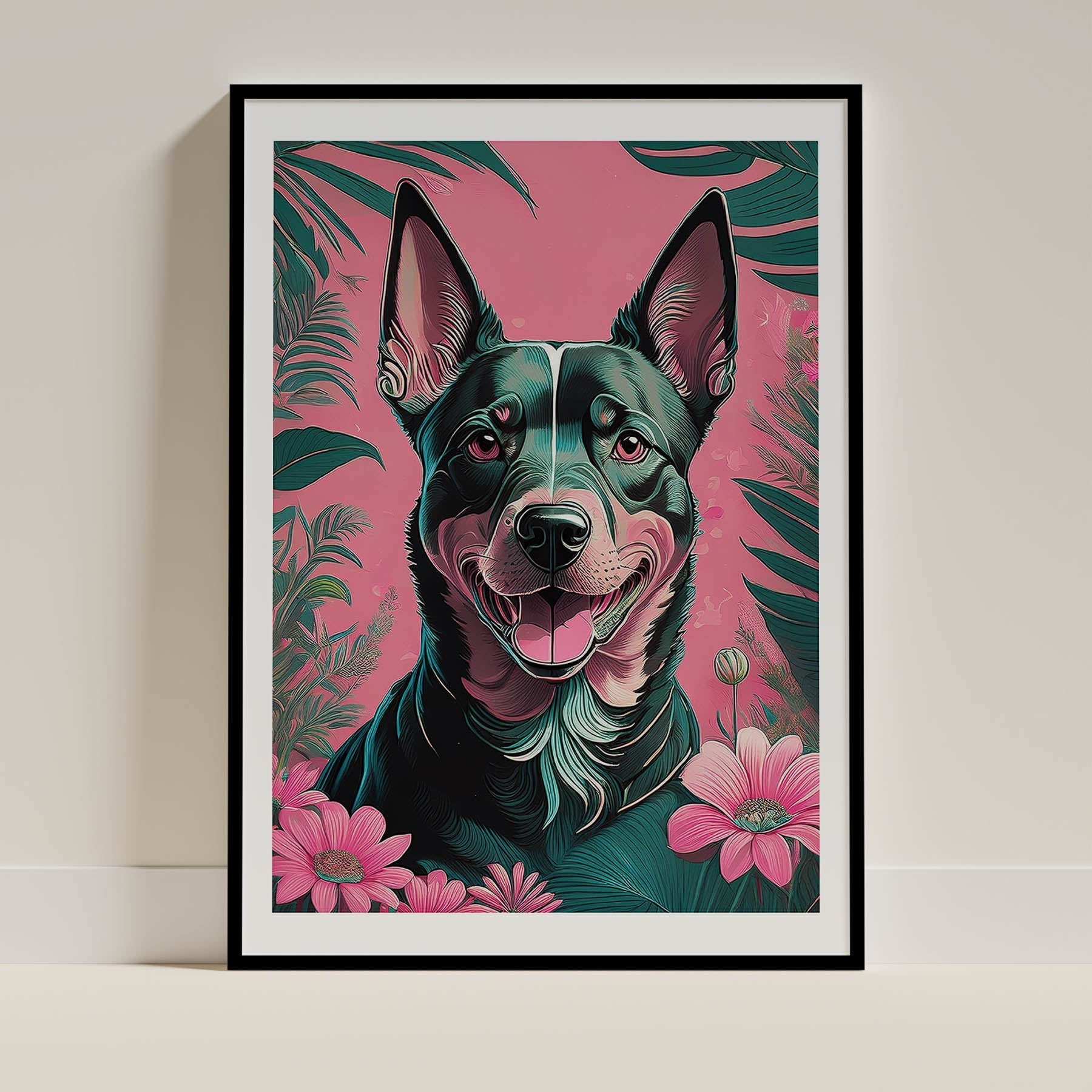 Kelpie Flowery Dog image 0