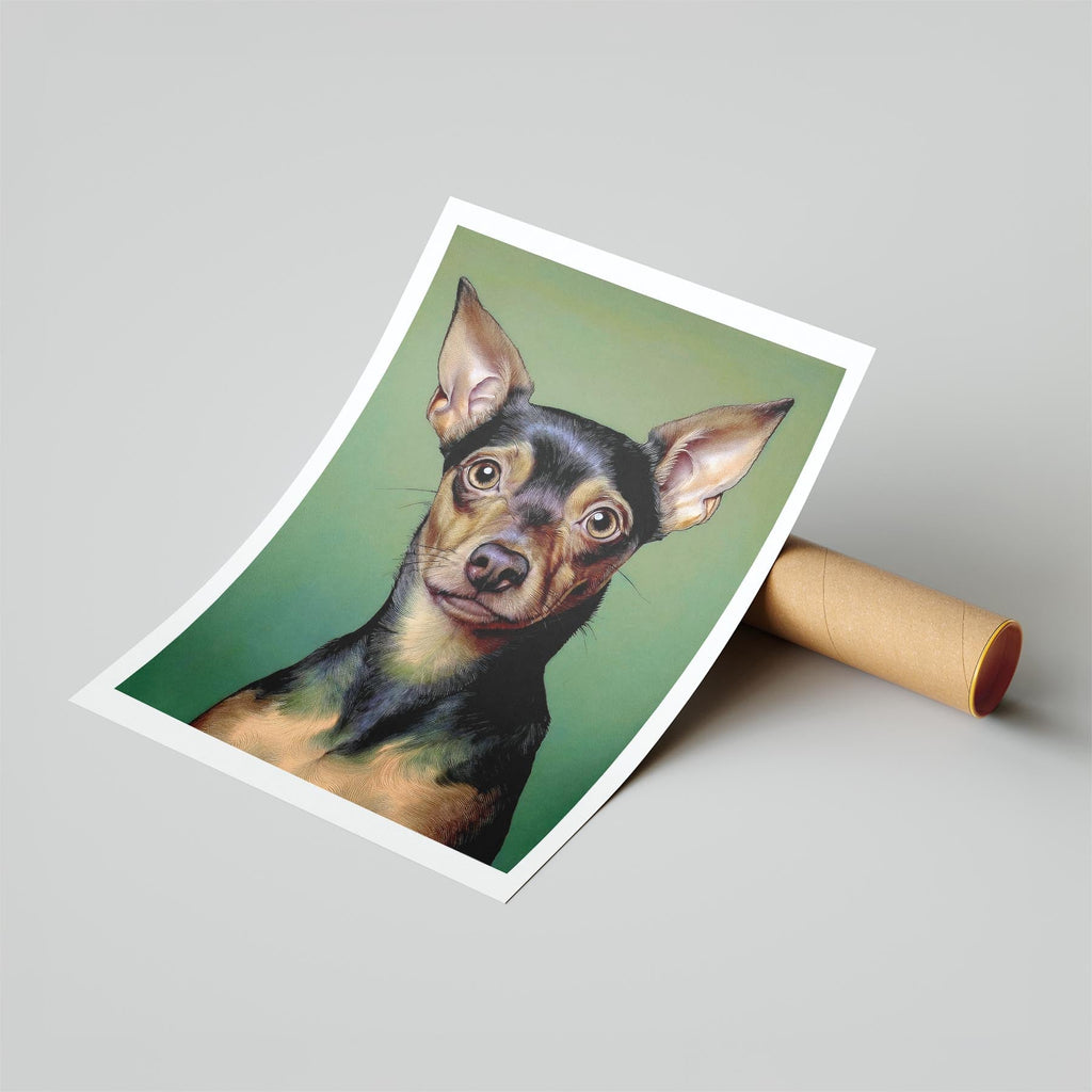 Miniature Pinscher Green Painted Series image 6