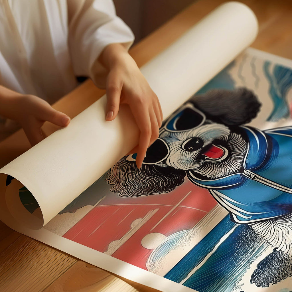 Poodle Hokosai Surfer Dogs 1 image 3