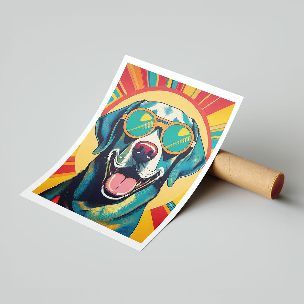 Labrador Dog In Colourful Sunnies 12 image 7