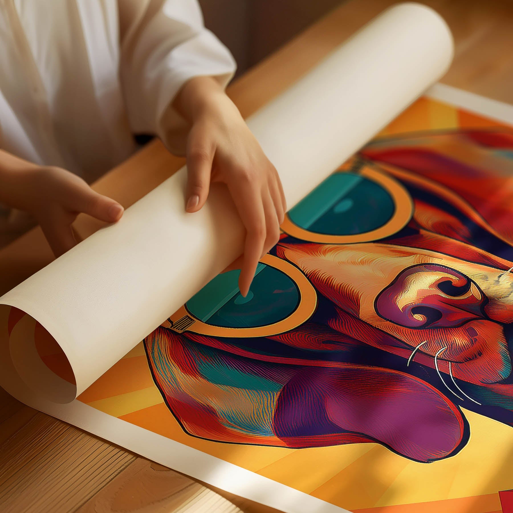 Vizsla In Colourful Sunnies 1 image 3