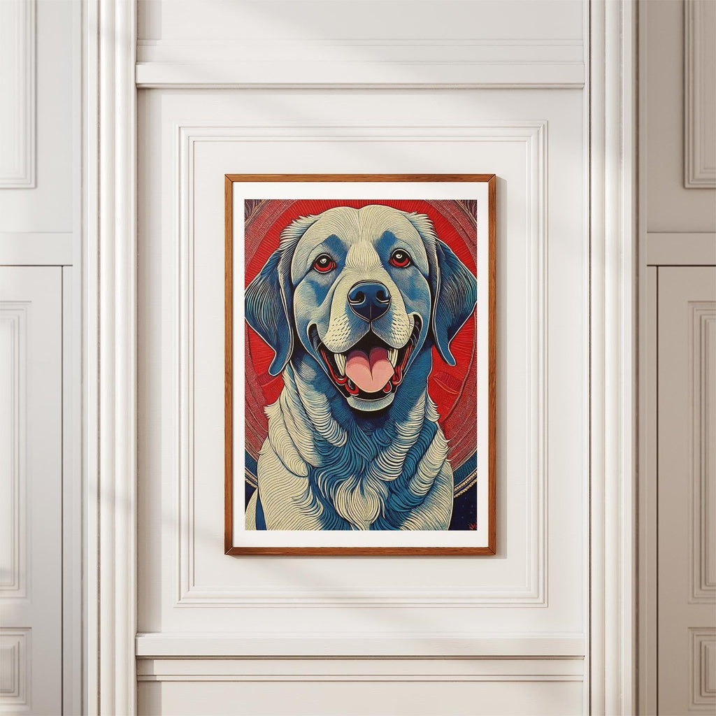 Labrador Retriever Hokusai Japanese Inspired Dog Series 4 image 3