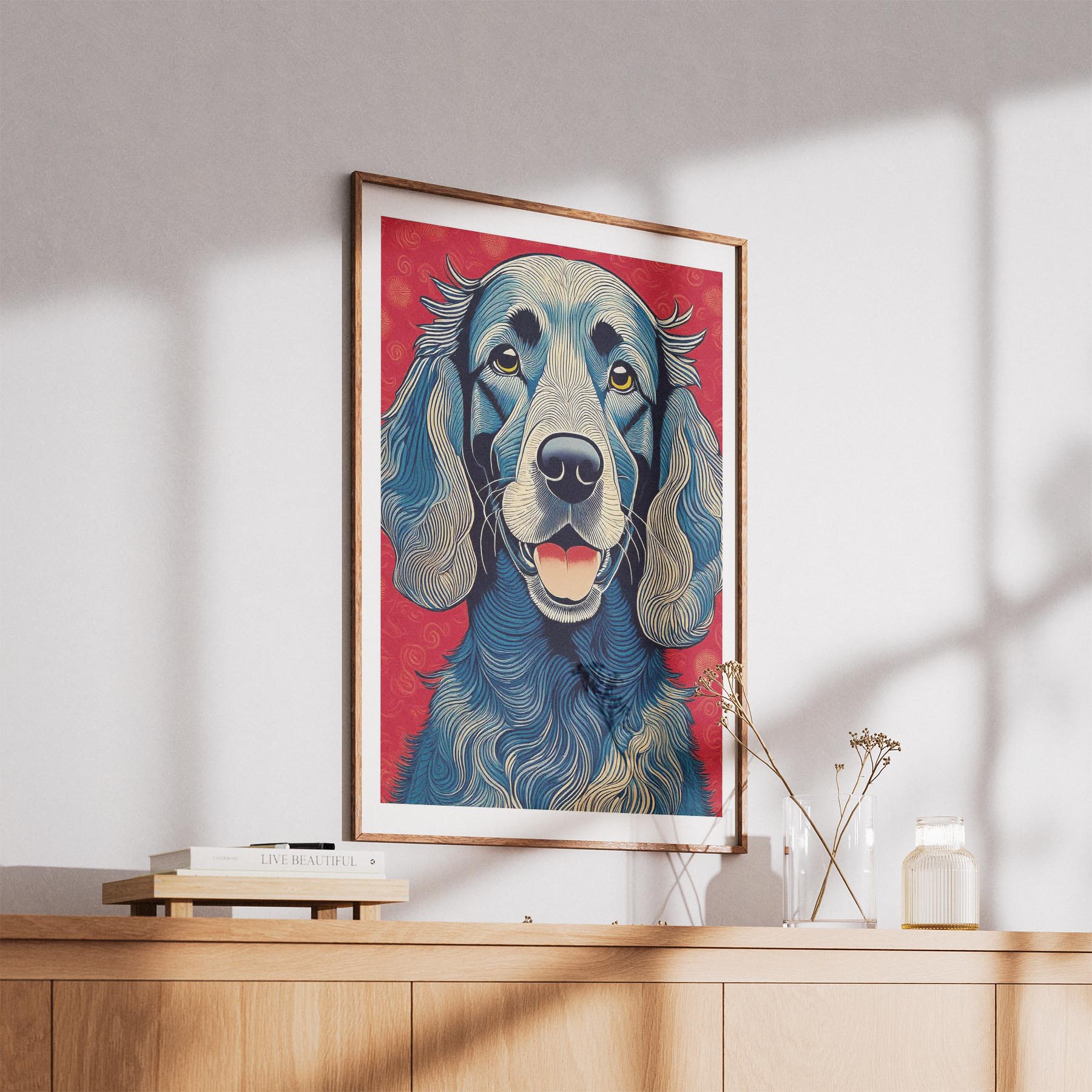 Irish Setter Hokusai Japanese Inspired Dog Series image 5