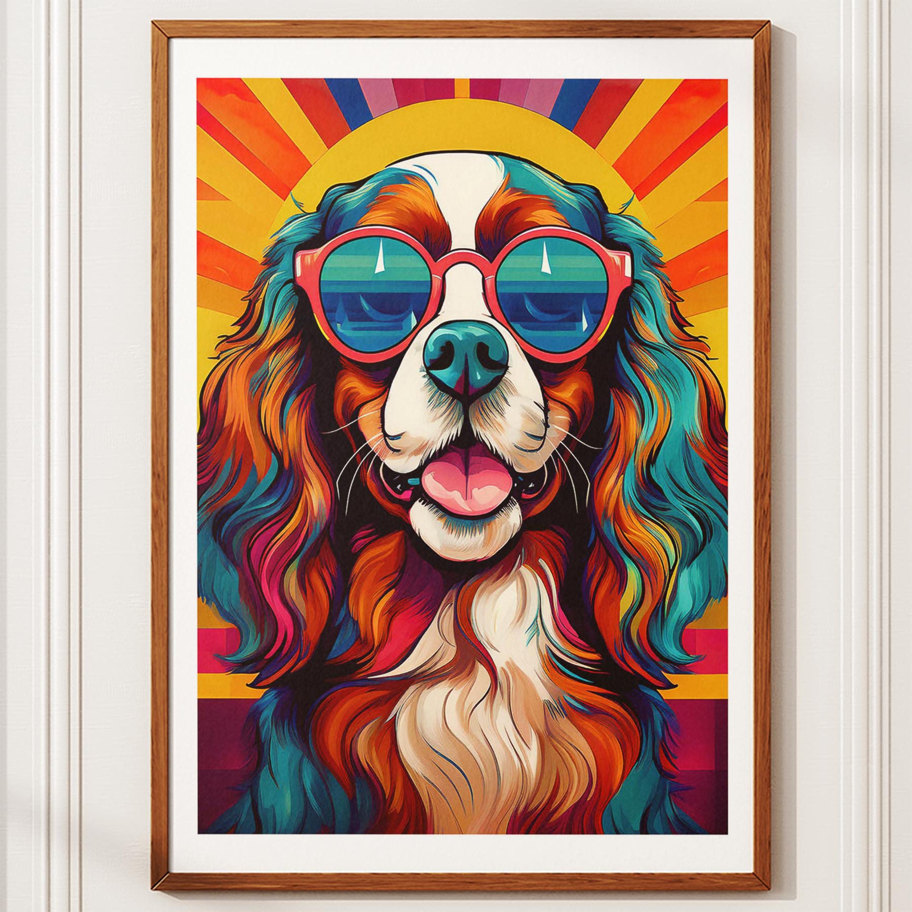 Cavalier King Charles Spaniel In Colourful Sunnies 2 image 10
