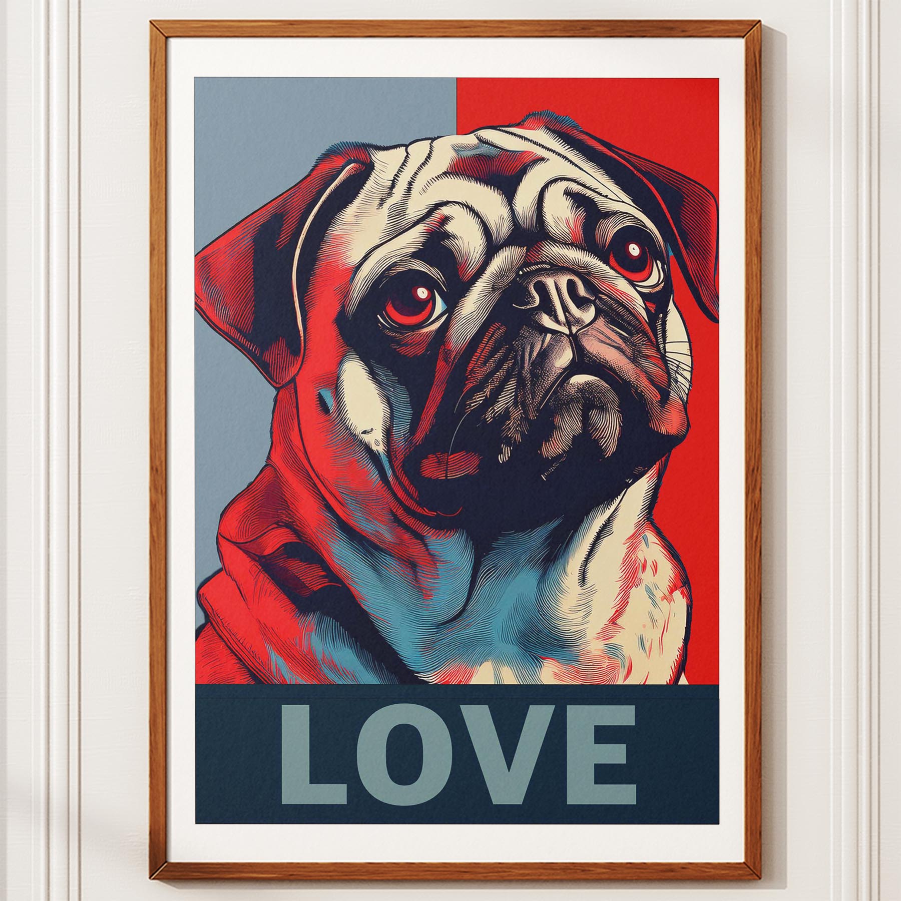 Pug LOVE Series Inspired by the Obama Poster image 10