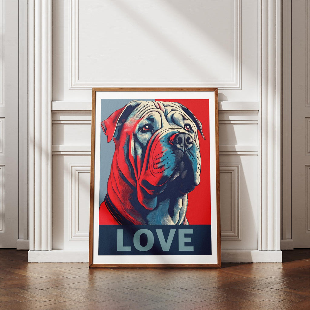 Shar Pei LOVE Series Inspired by the Obama Poster image 4