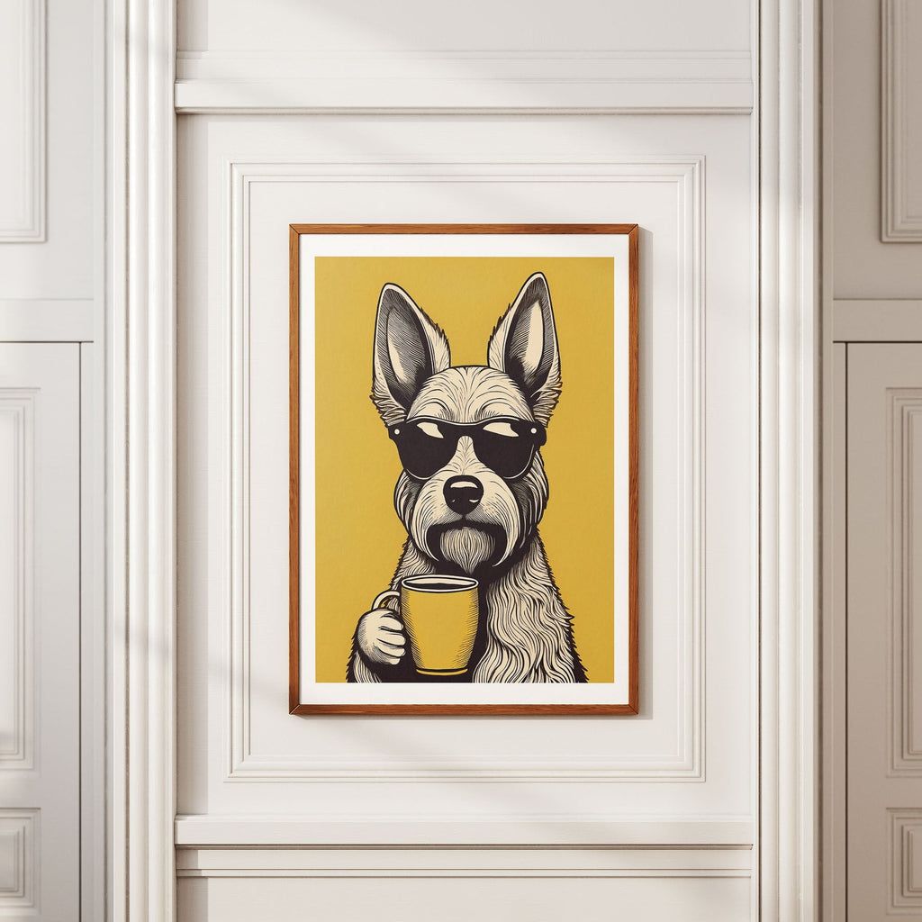 Irish Doodle Chillin Coffee Dog image 2