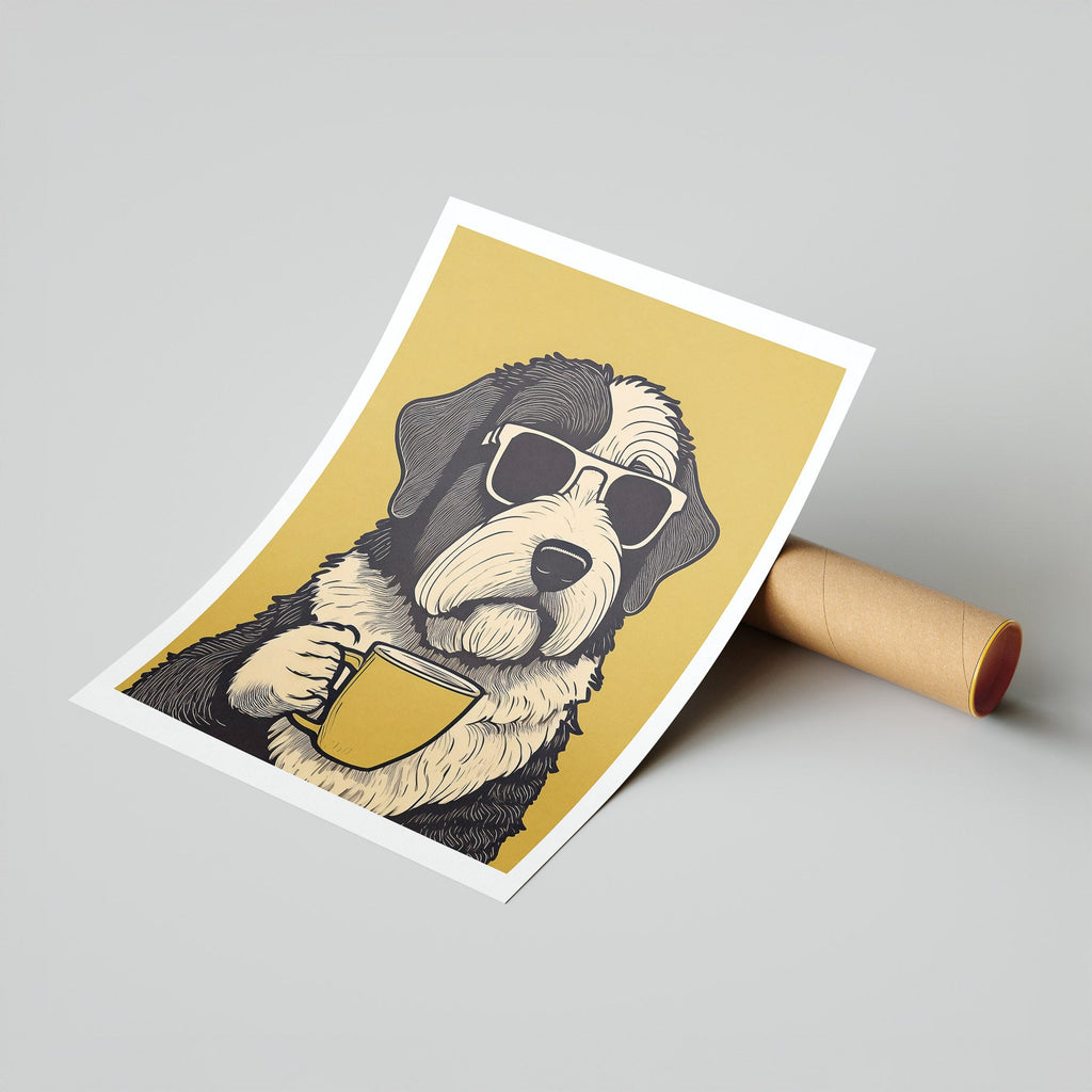 Old English Sheepdog 1 Chillin Coffee Dog image 7