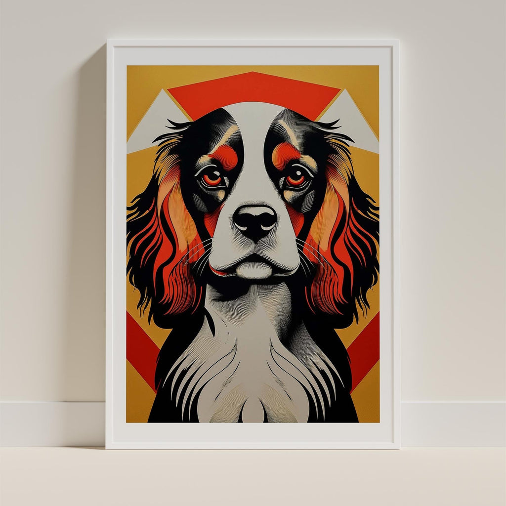 Cavalier Spaniel Geometric Orange Series image 9