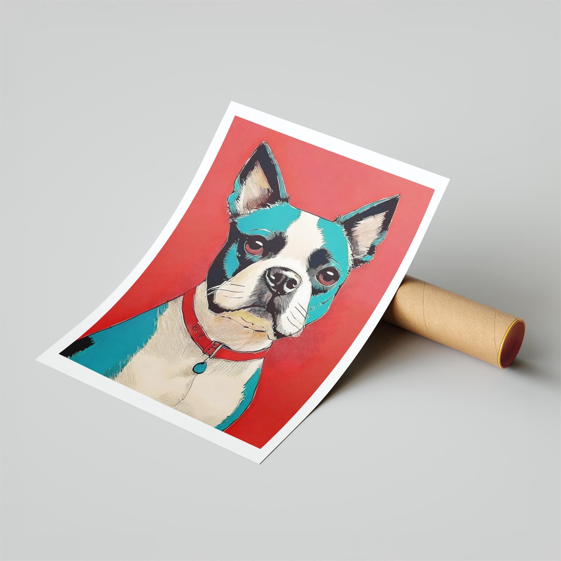 Boston Terrier Red Dog Series image 6