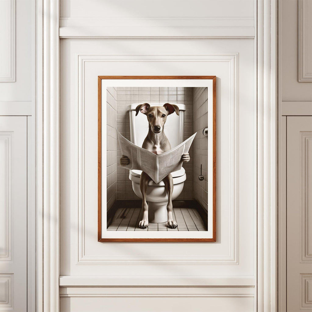 Whippet Toilet Humour Dog Series image 3