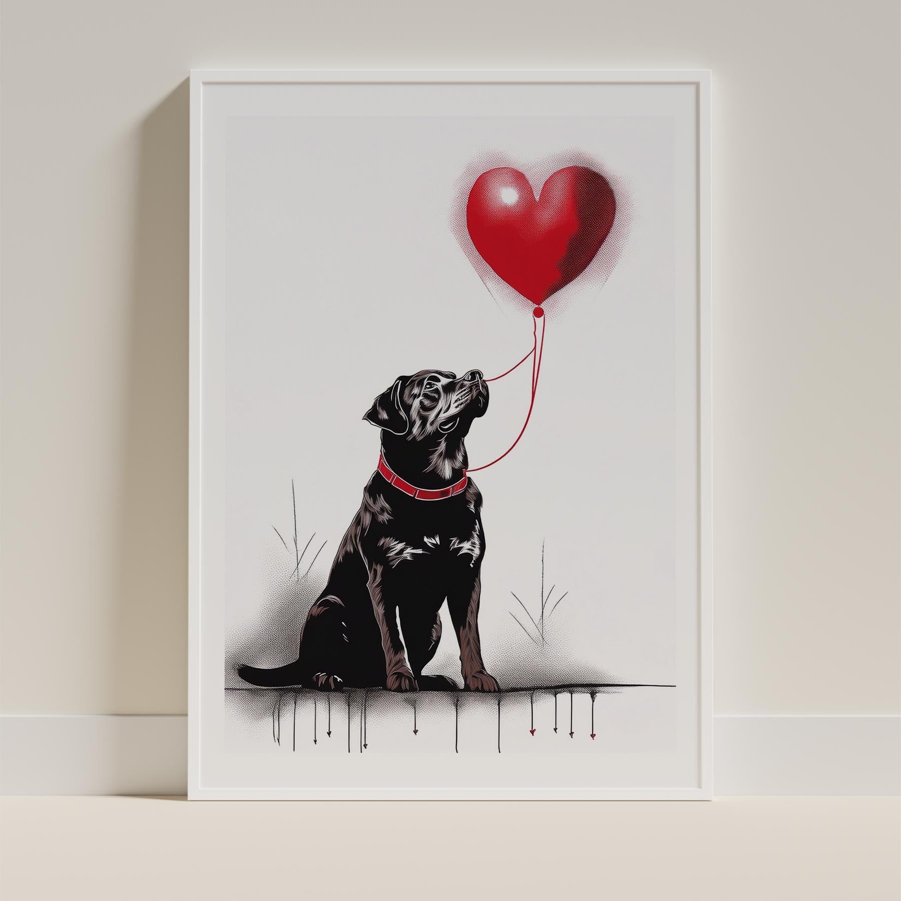 Rottweiler DOGSY Series inspired by the Art of Banksy image 9