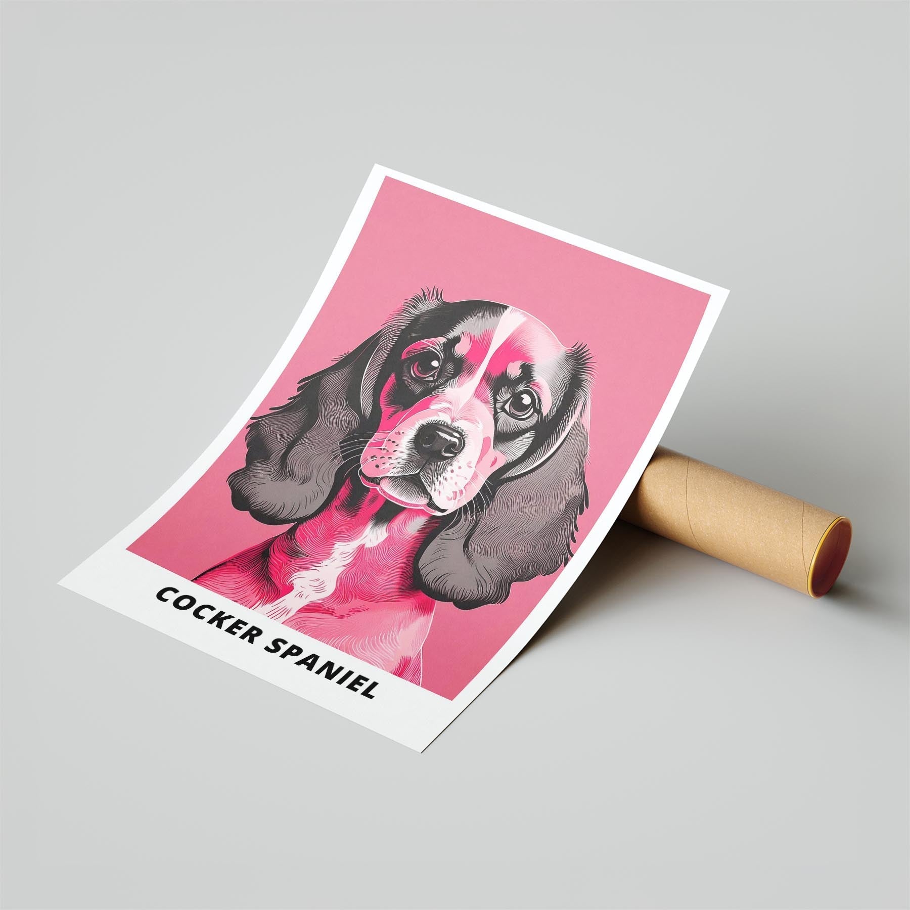Cocker Spaniel Pink and Black Dog Series 1 image 6