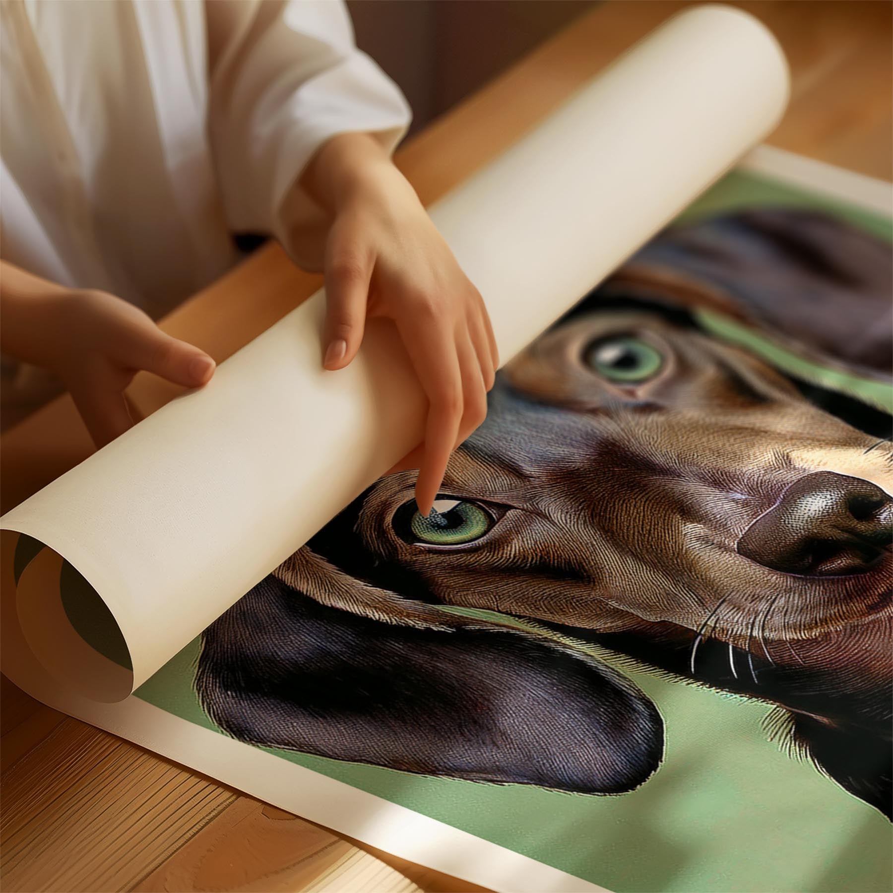 Dachshund Green Painted Series image 1