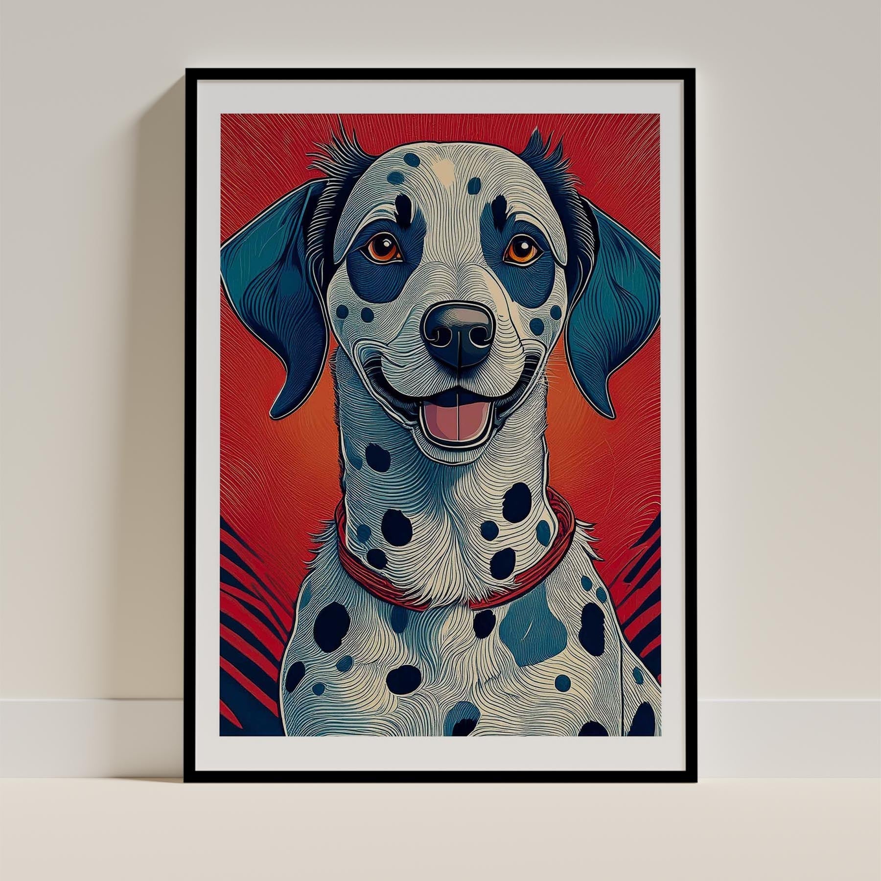 Dalmatian Hokusai Japanese Inspired Dog Series 1 image 0