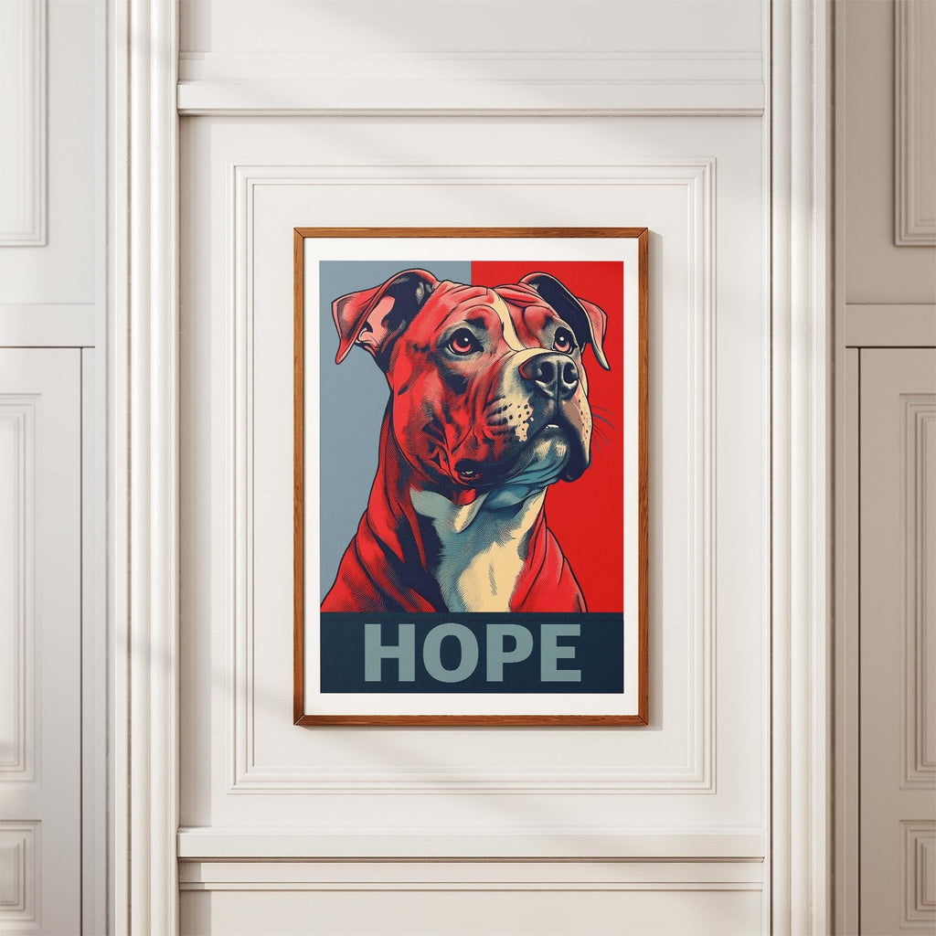 American Pitbull Terrier HOPE Series Inspired by the Obama Poster image 3