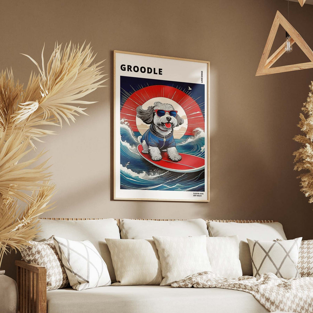Groodle Hokosai Surfer Dogs 1 image 5