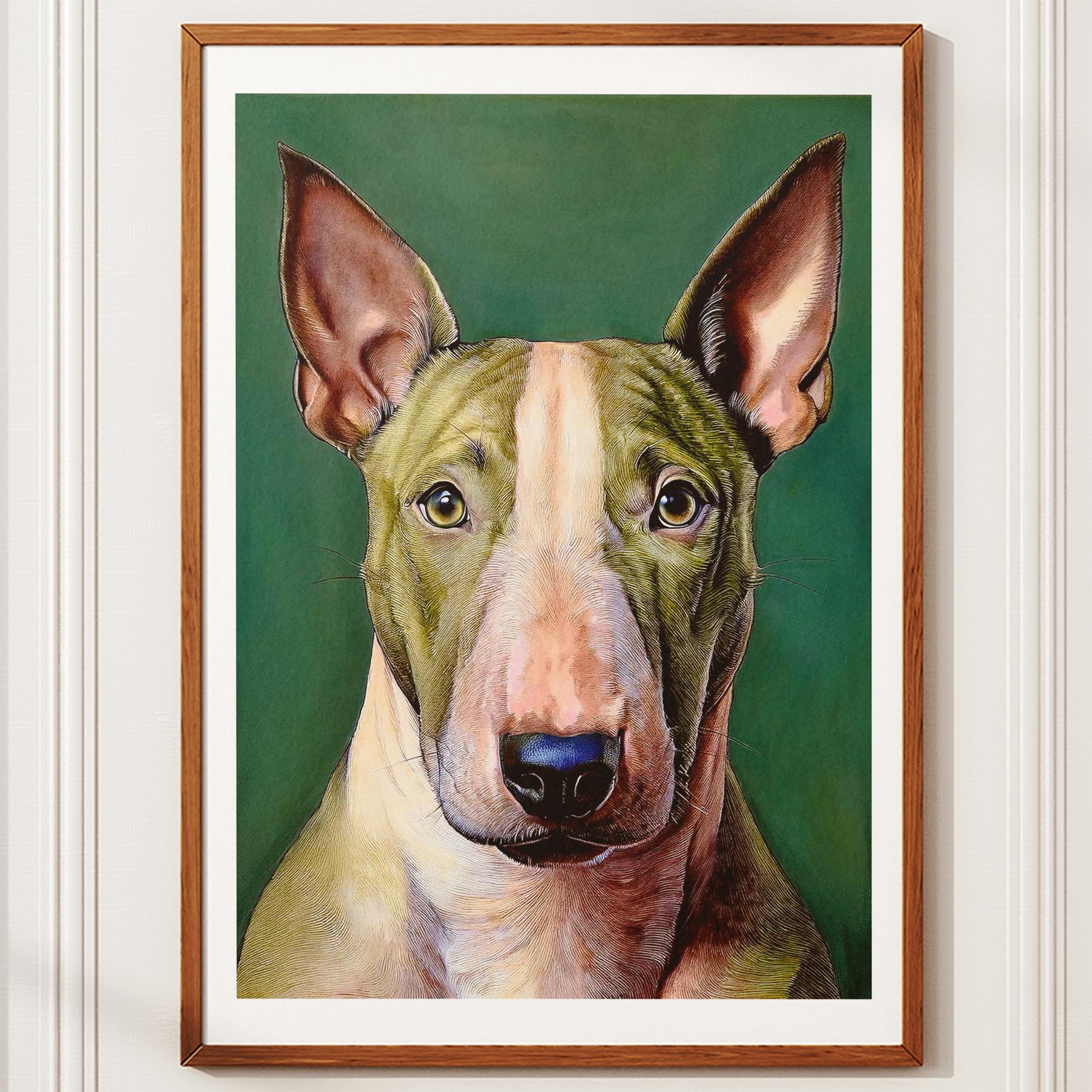 Bull Terrier Green Painted Series image 10