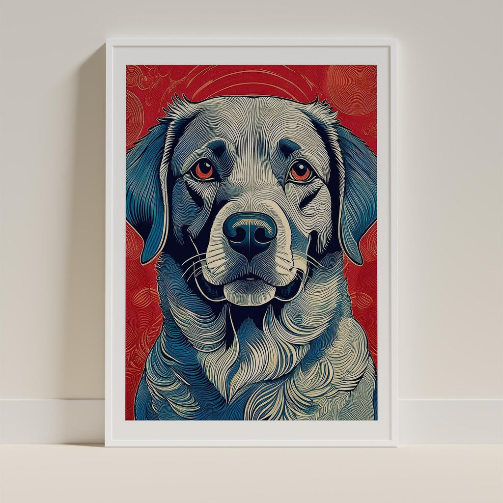 Labrador Retriever Hokusai Japanese Inspired Dog Series 3 image 9