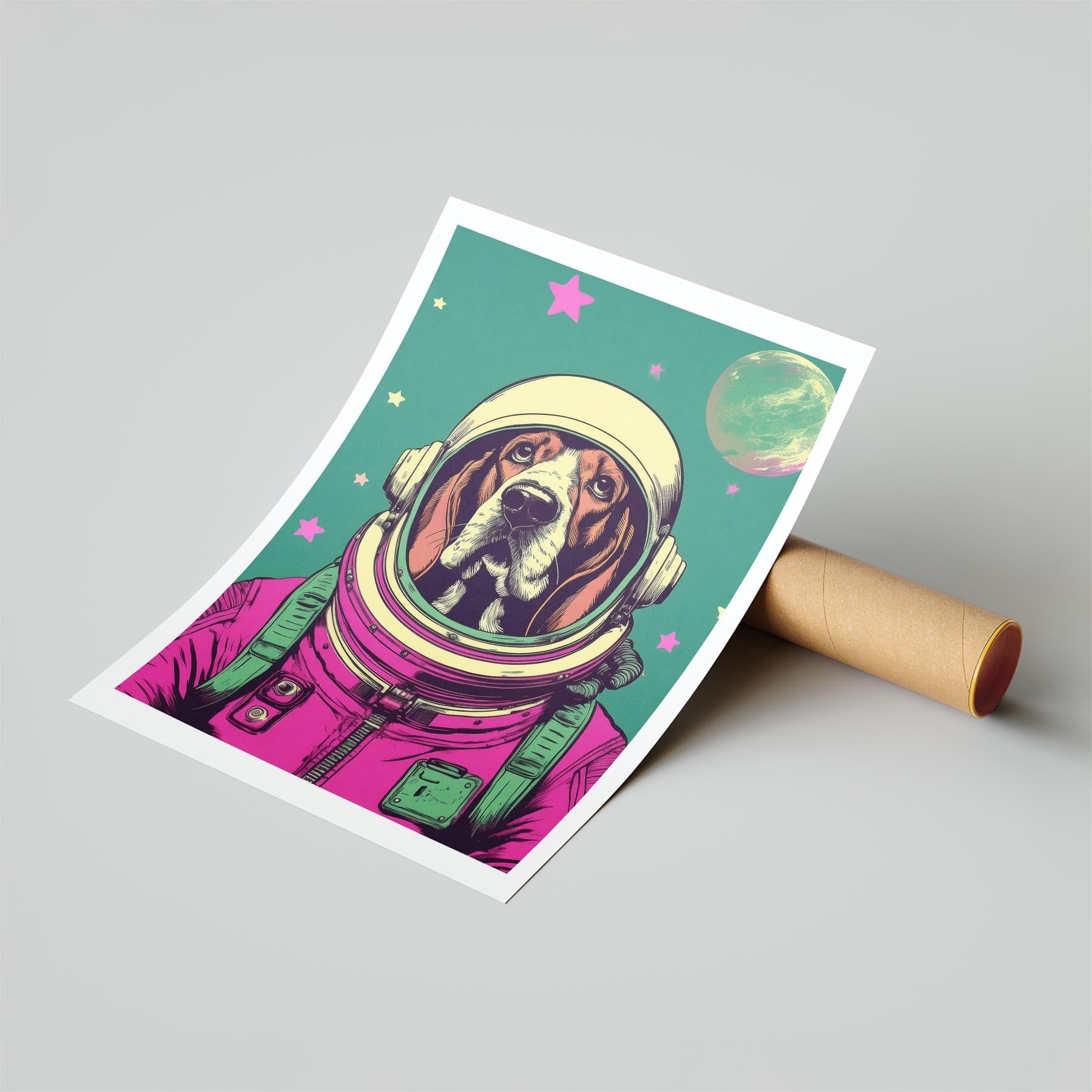 Basset Hound Space Dogs Series image 6