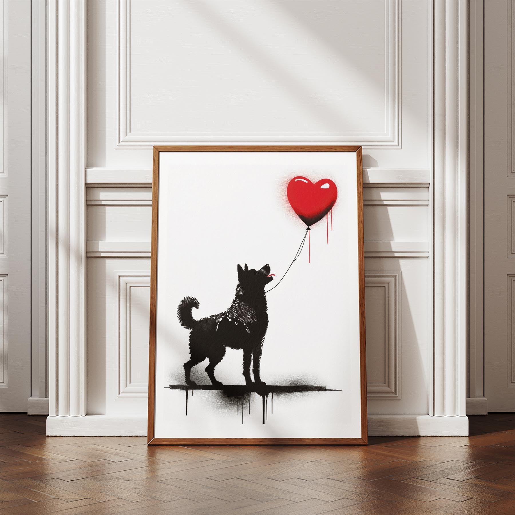 Akita Inu DOGSY Series inspired by the Art of Banksy image 4