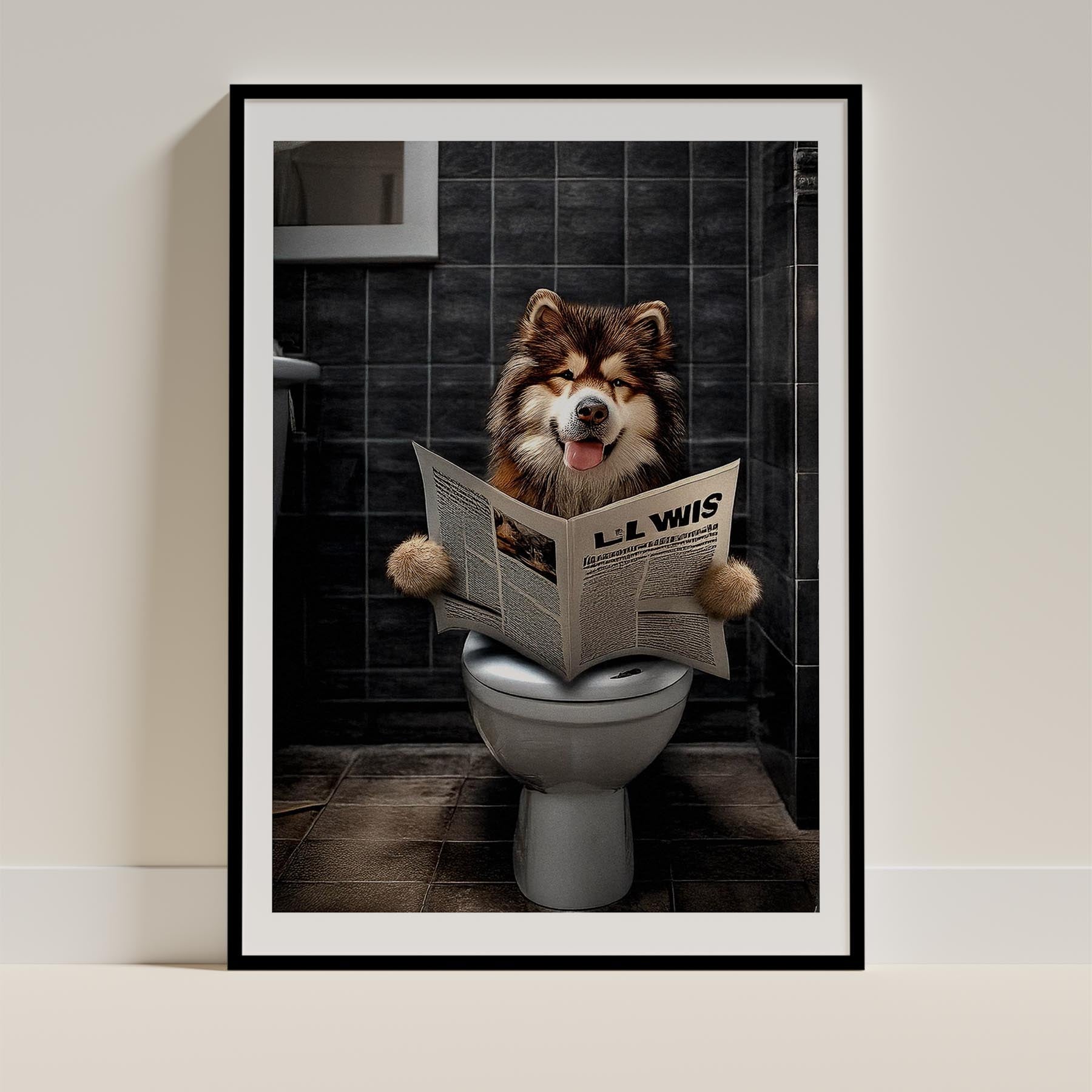 Alaskan Malamute Toilet Humour Dog Series 1 image 0