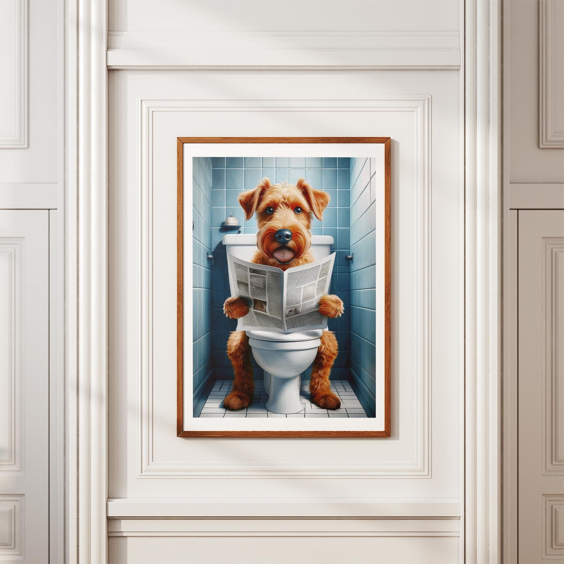 Irish Terrier Toilet Humour Dog Series image 3