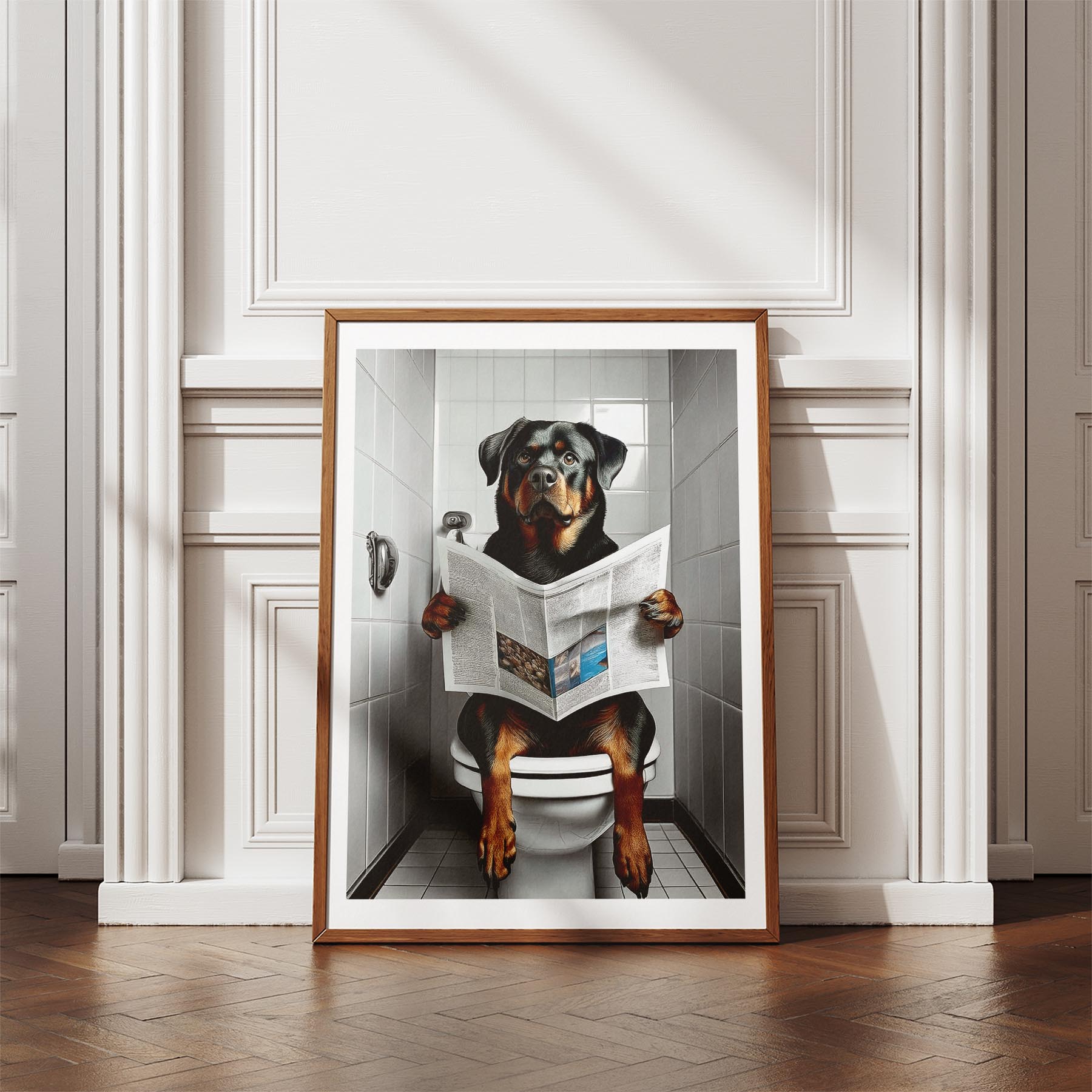 Rottweiler Toilet Humour Dog Series 1 image 4