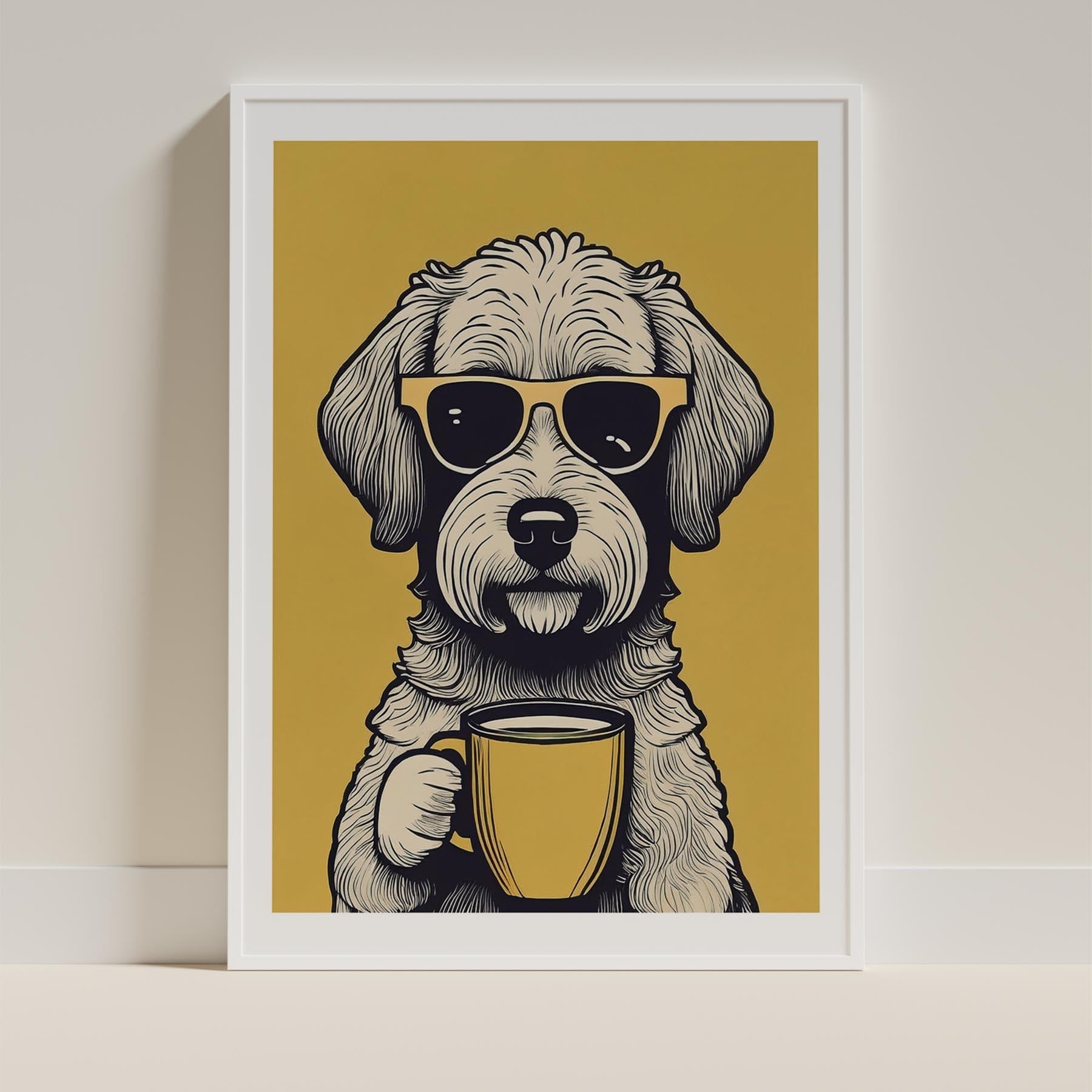 Groodle Chillin Coffee Dog image 9
