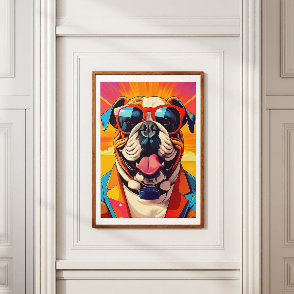 Bull Dog In Colourful Sunnies 3 image 2