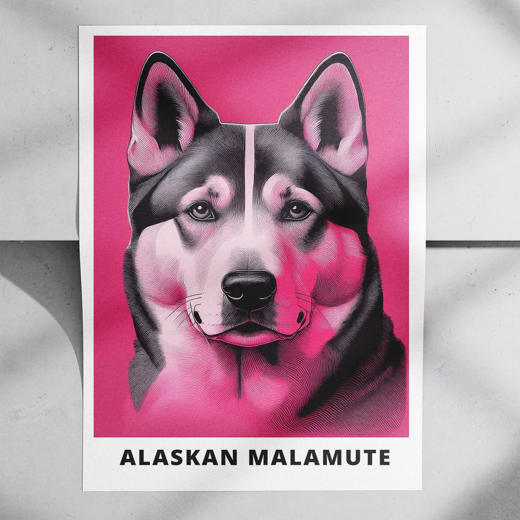 Alaskan Malamute Pink and Black Dog Series 2 image 7