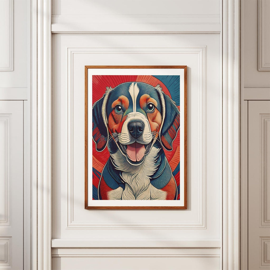 Beagle Hokusai Japanese Inspired Dog Series image 3