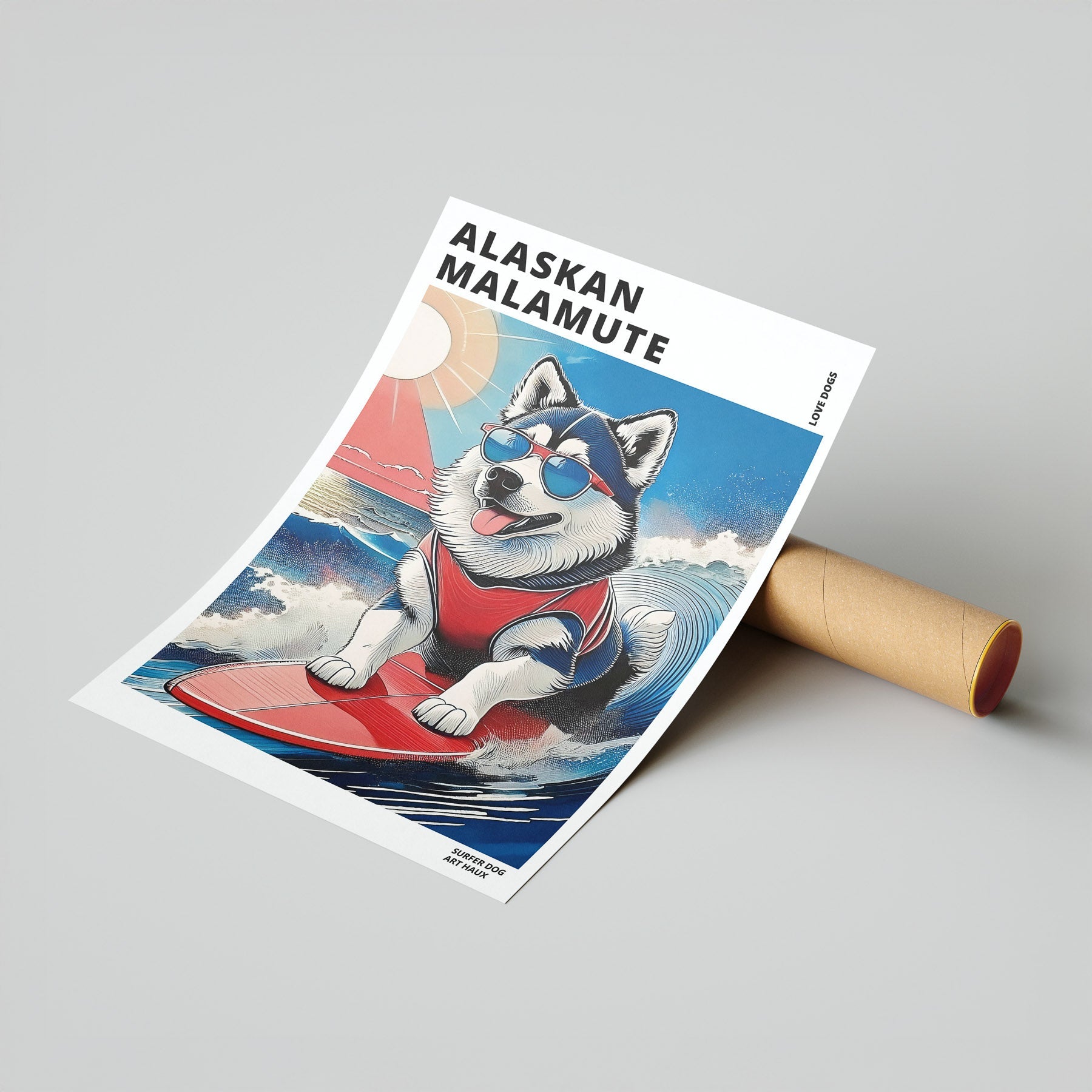 Alaskan Malamute Hokosai Surfer Dogs 1 image 7