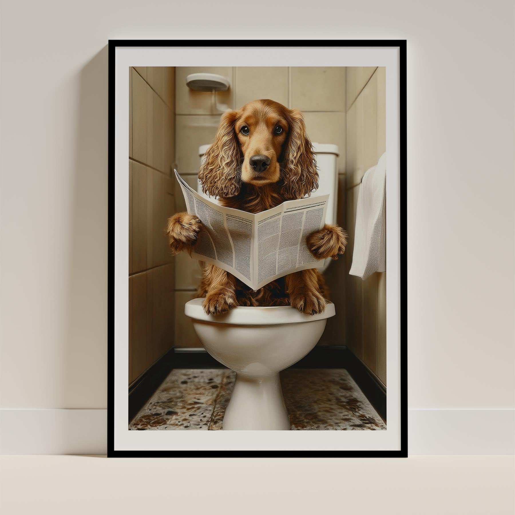 Cocker Spaniel Toilet Humour Dog Series 3 image 0