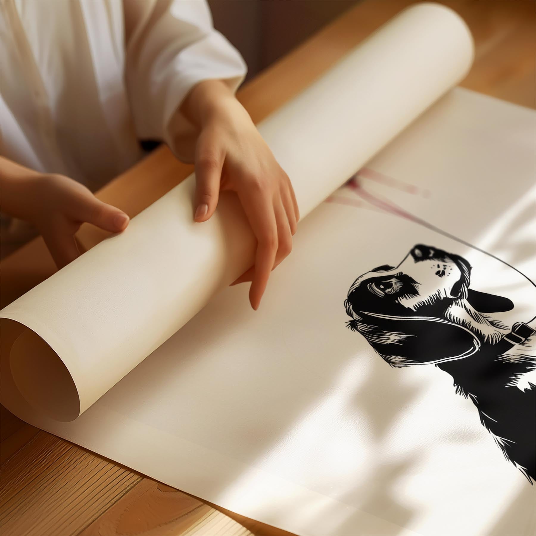 Beagle DOGSY Series inspired by the Art of Banksy with text Dogsy image 1