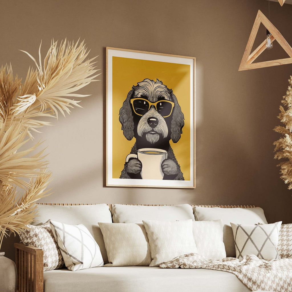 Schnoodle Chillin Coffee Dog image 5