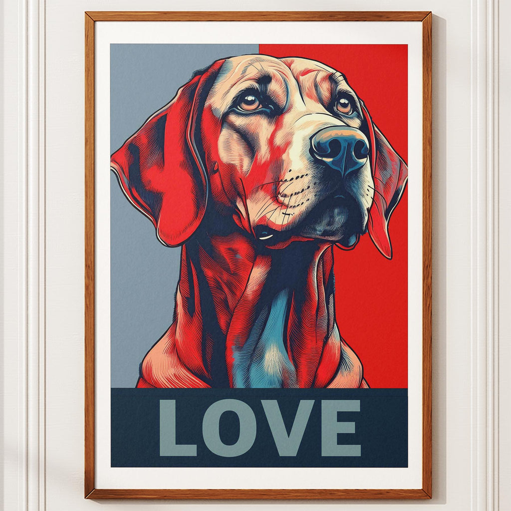 Hungarian Vizsla LOVE Series Inspired by the Obama Poster image 10