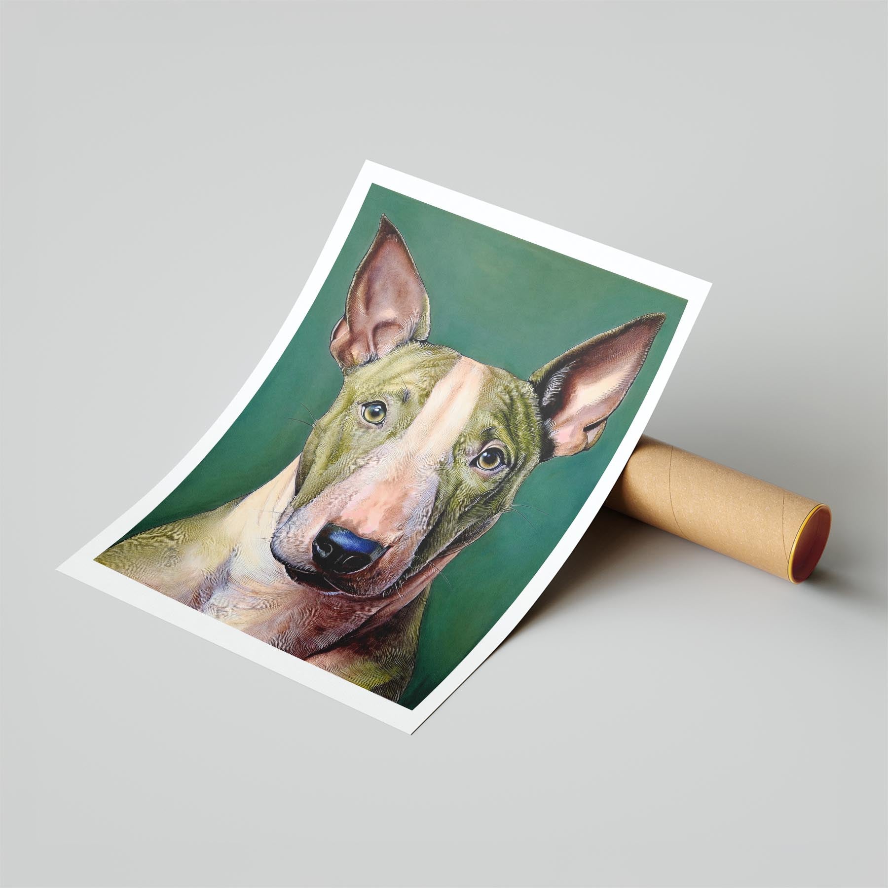 Bull Terrier Green Painted Series image 6