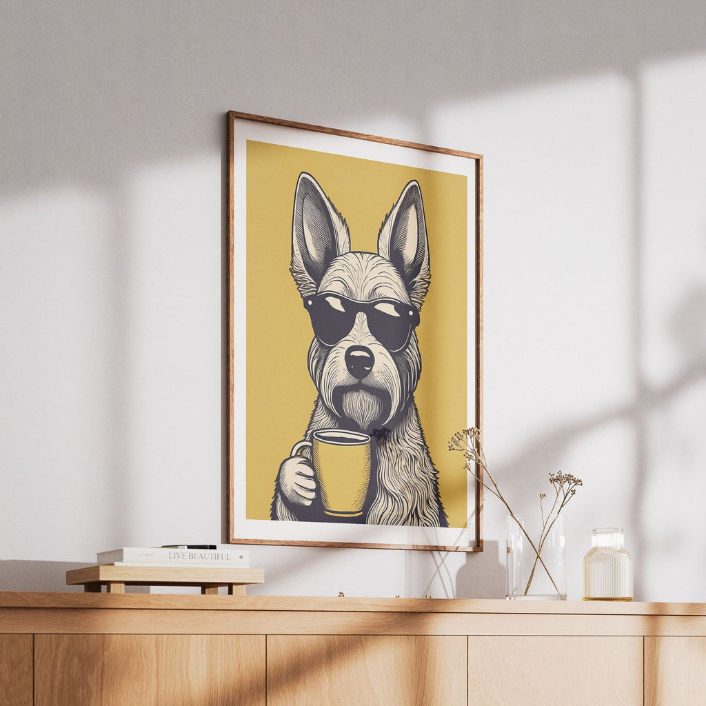 Irish Doodle Chillin Coffee Dog image 6