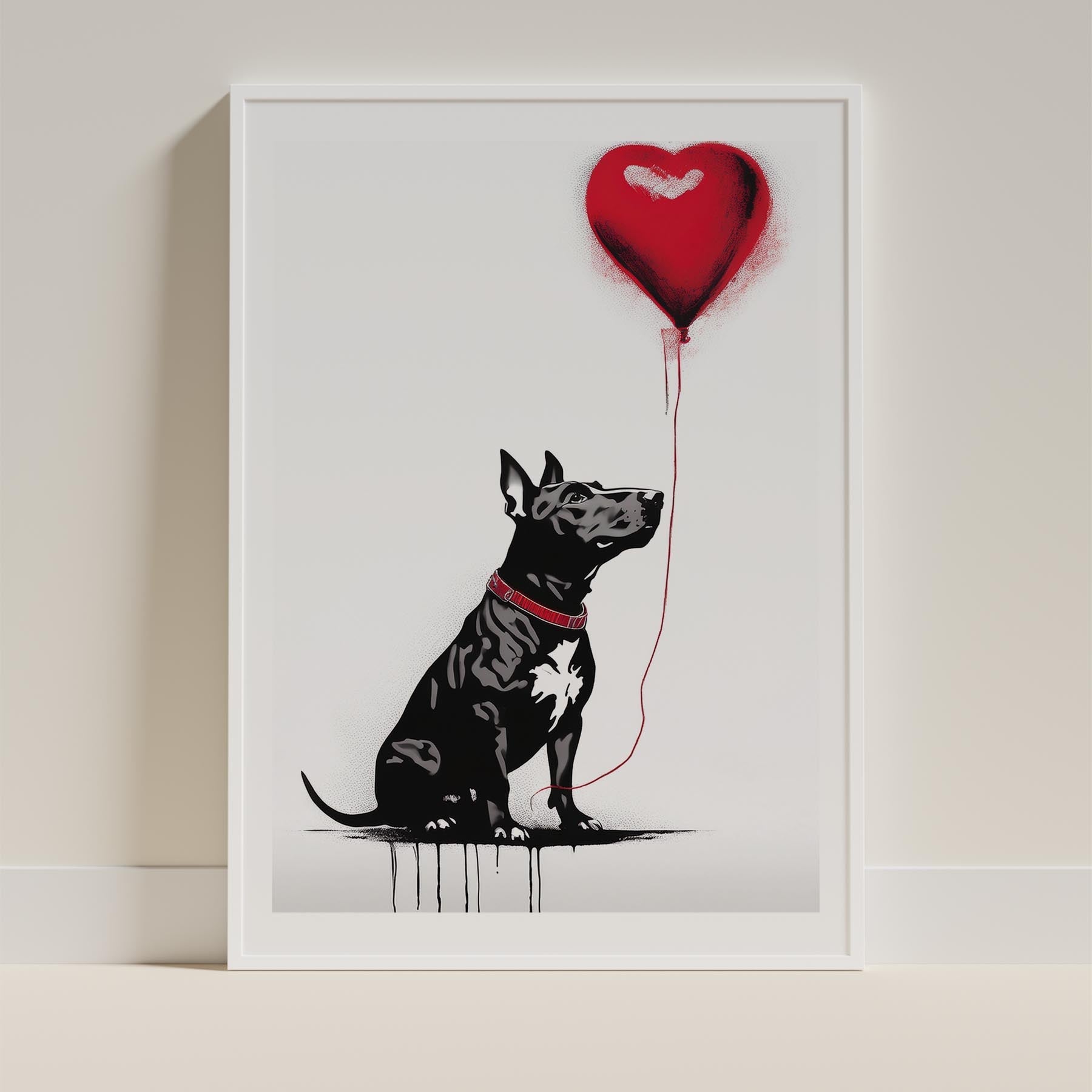 Bull Terrier DOGSY Series inspired by the Art of Banksy image 9