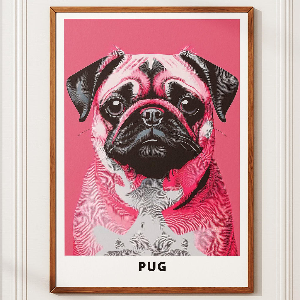 Pug Pink and Black Dog Series 1 image 10