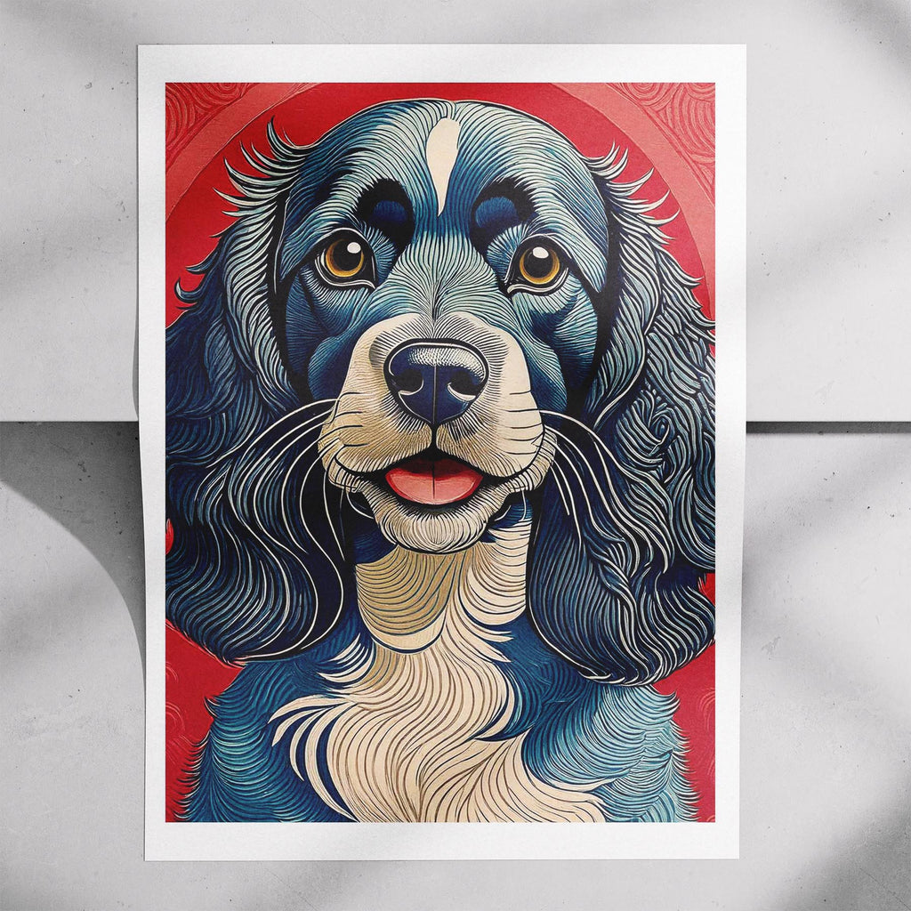 Cocker Spaniel Hokusai Japanese Inspired Dog Series image 7