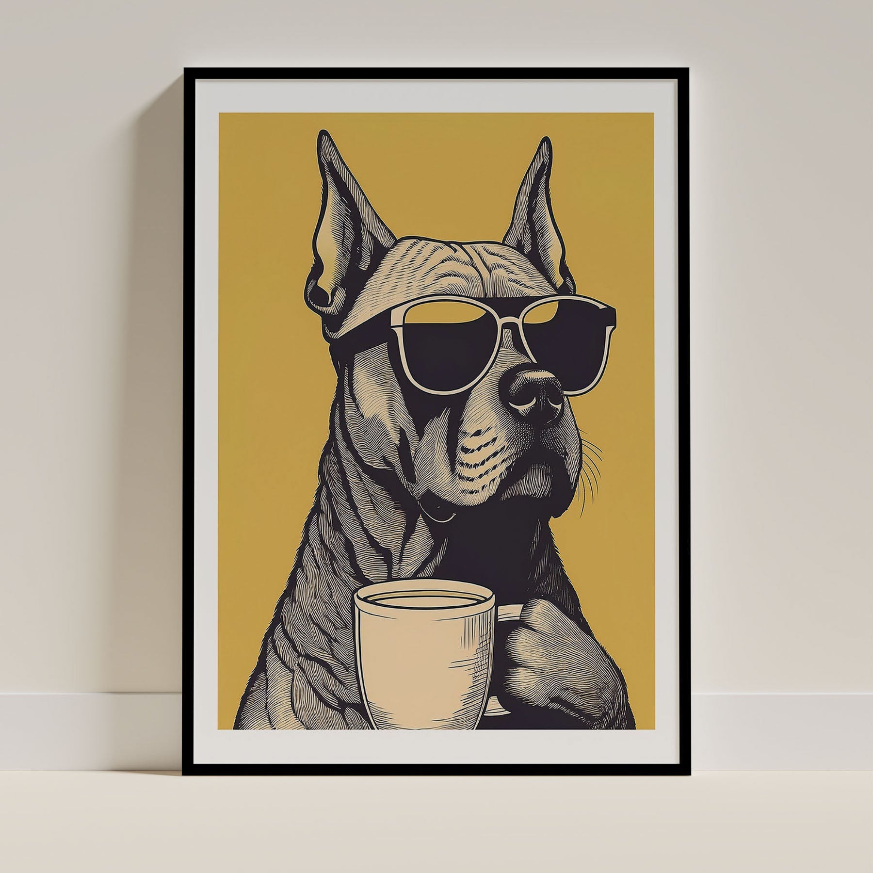 Dogue De Bordeaux Chillin Coffee Dog image 0