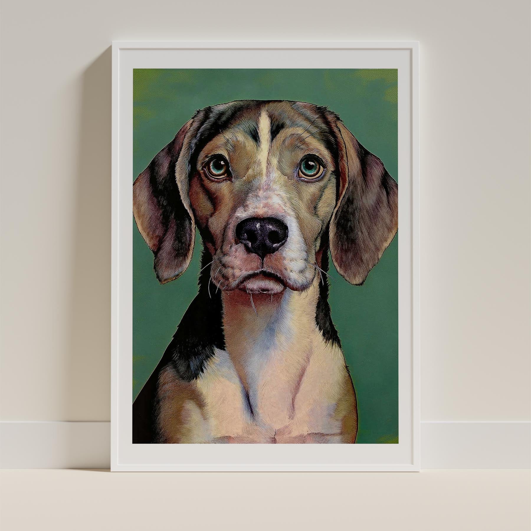 Beagle Green Painted Series image 9