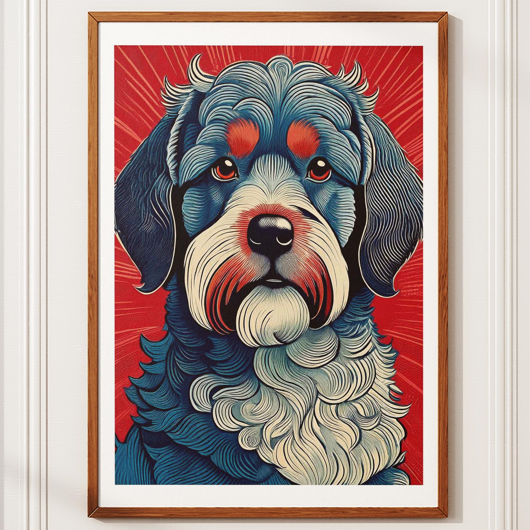 Cavoodle Hokusai Japanese Inspired Dog Series 6 image 10