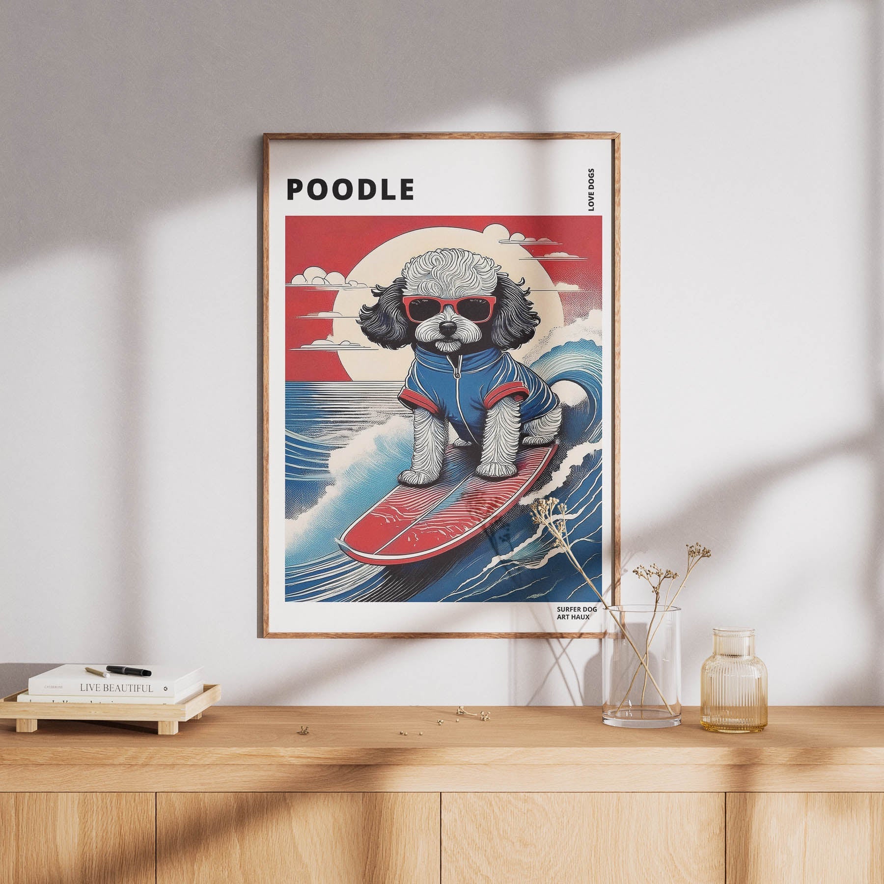 Poodle Hokosai Surfer Dogs 2 image 8