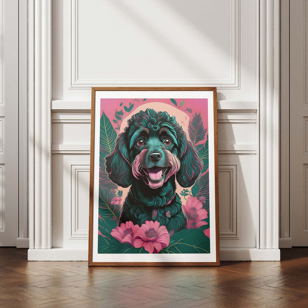 Poodle Flowery Dog image 4