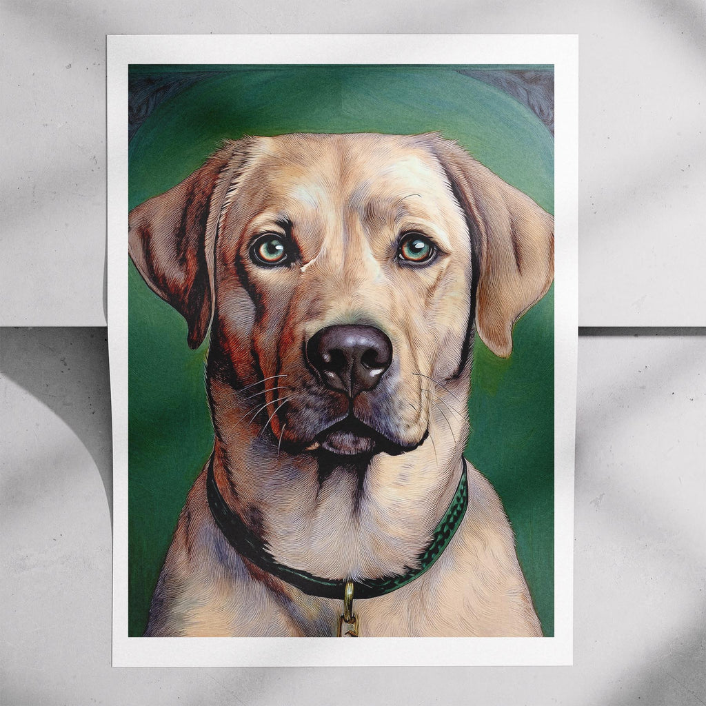 Labrador Retriever Green Painted Series image 7