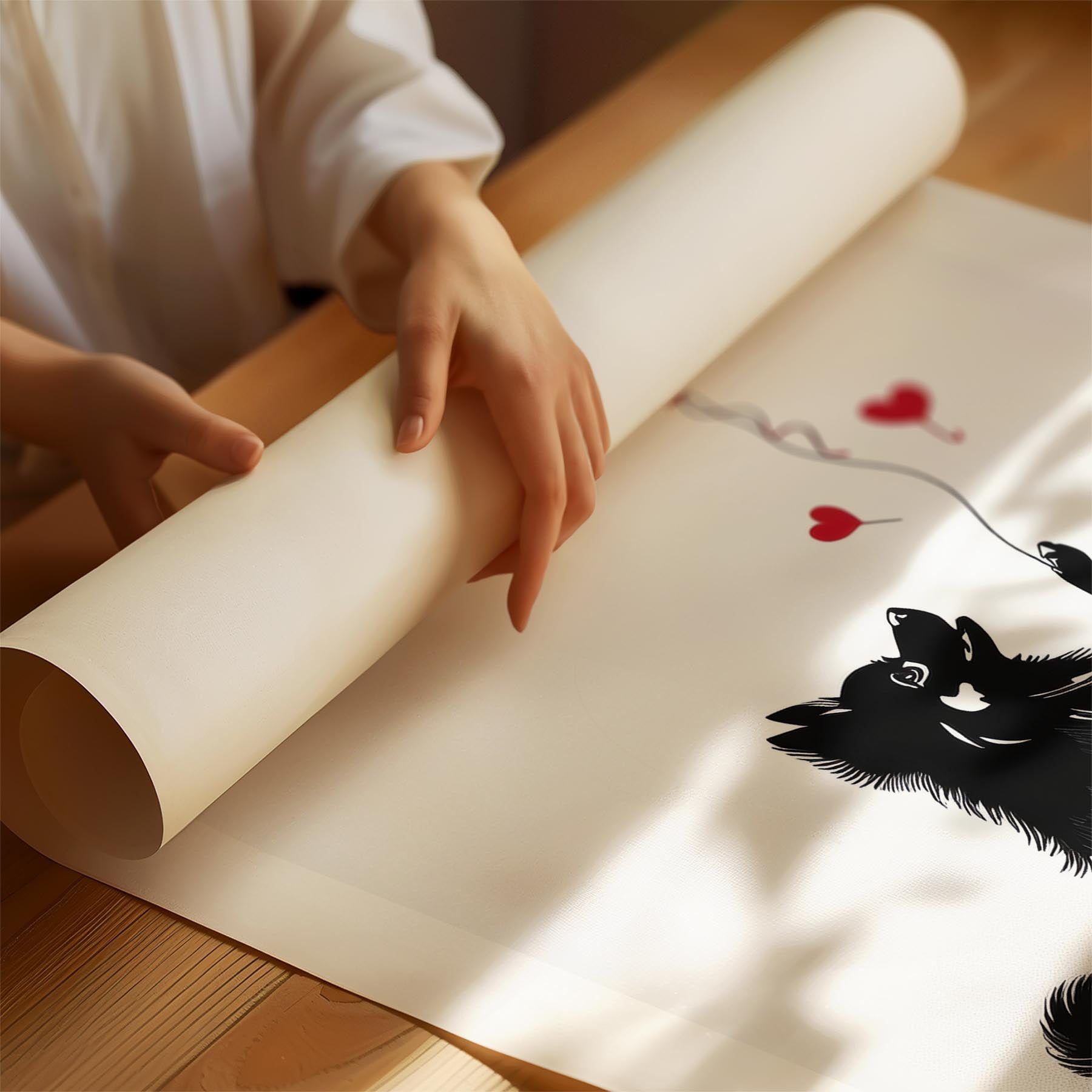 Pomeranian DOGSY Series inspired by the Art of Banksy with text Dogsy image 1